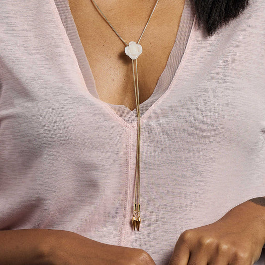 Rosette Bolo Necklace